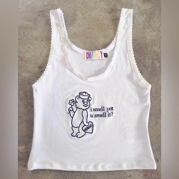 omighty Tops - OMIGHTY “I smell pot” cami size medium
